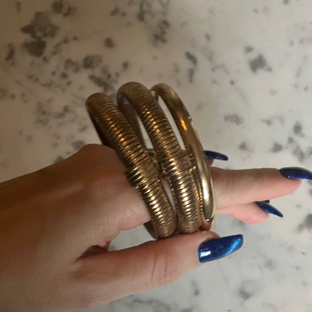Elegant Gold-Toned Women's Bangles